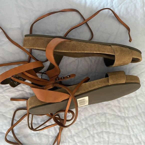 NEW Spell & The Gypsy Olive Wrap Strappy Gladiator Suede Padded Insole Sandal 38 - Picture 8 of 9